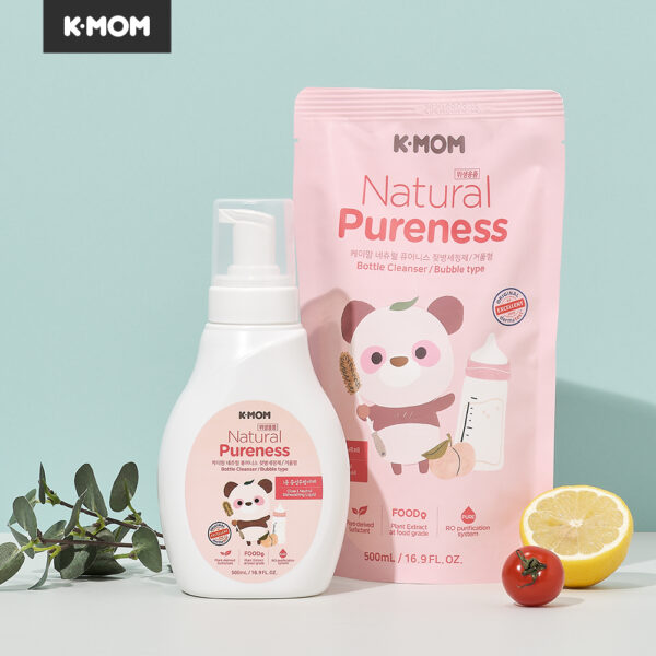 K-MOM food bottle, fruit and vegetable detergent (foam consistency)