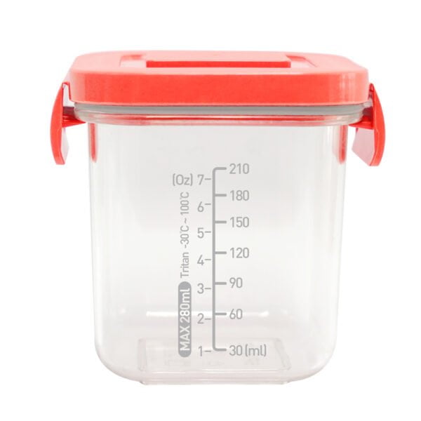 Mother-K Tritan Food Storage Container (square | orange | 2 pcs.)