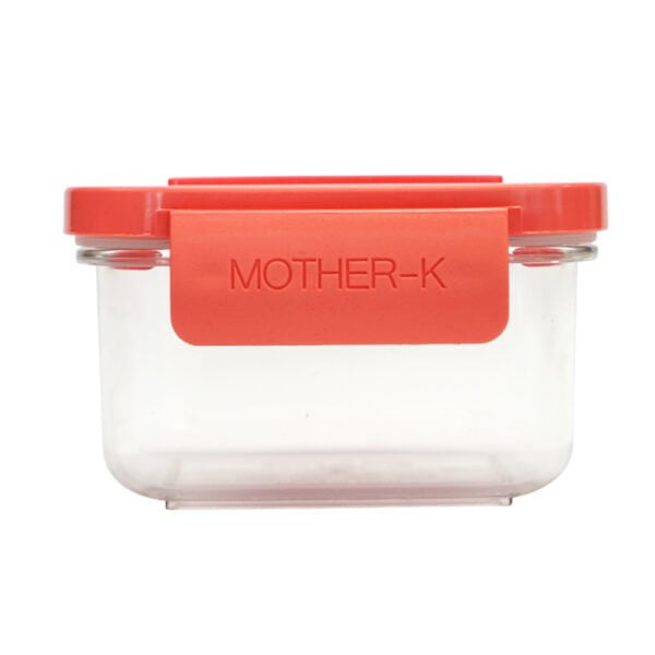 Mother-K Tritan Food Storage Container (square | orange | 2 pcs.)