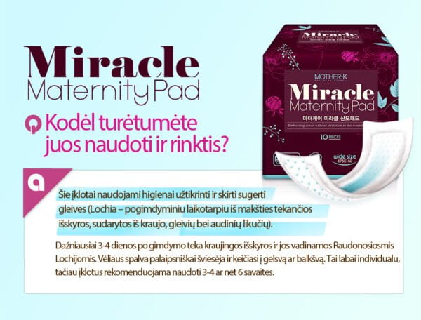 Mother-K disposable pads after childbirth (10vnt.)