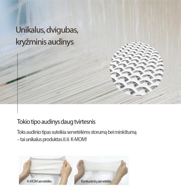K-MOM organiškos drėgnos servetėlės "Panda" (70 vnt.)