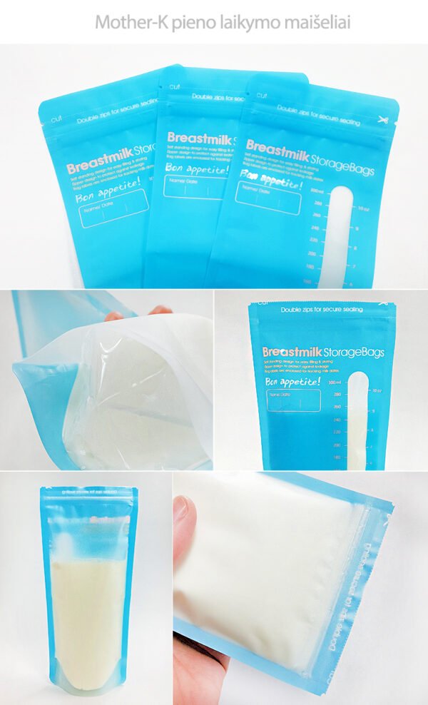 Mother-K  mother's Milk storage bags 200 ml. (60 PCs.)