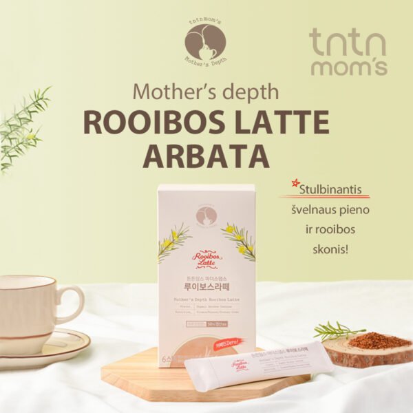 tntn mom's Rooibos Latte arbata su folio rūgštimi ir vitaminu D besilaukiančioms mamoms