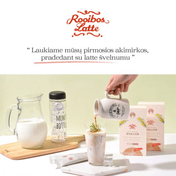 tntn mom's Rooibos Latte arbata su folio rūgštimi ir vitaminu D besilaukiančioms mamoms