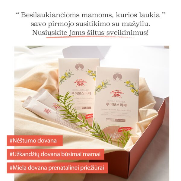 tntn mom's Rooibos Latte arbata su folio rūgštimi ir vitaminu D besilaukiančioms mamoms