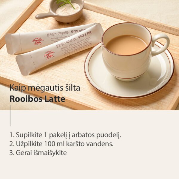 tntn mom's Rooibos Latte arbata su folio rūgštimi ir vitaminu D besilaukiančioms mamoms