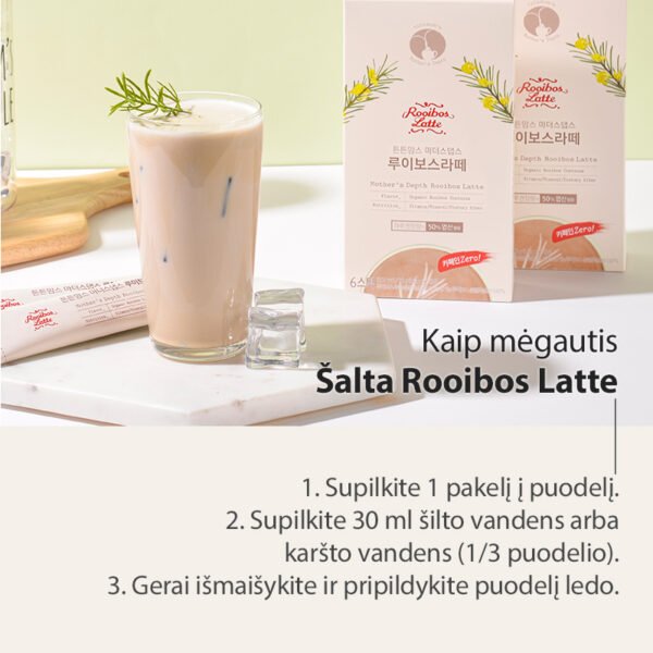 tntn mom's Rooibos Latte arbata su folio rūgštimi ir vitaminu D besilaukiančioms mamoms