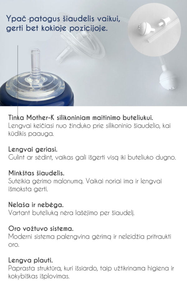 Mother-K Straw with weight for Silicone Feeding Bottle