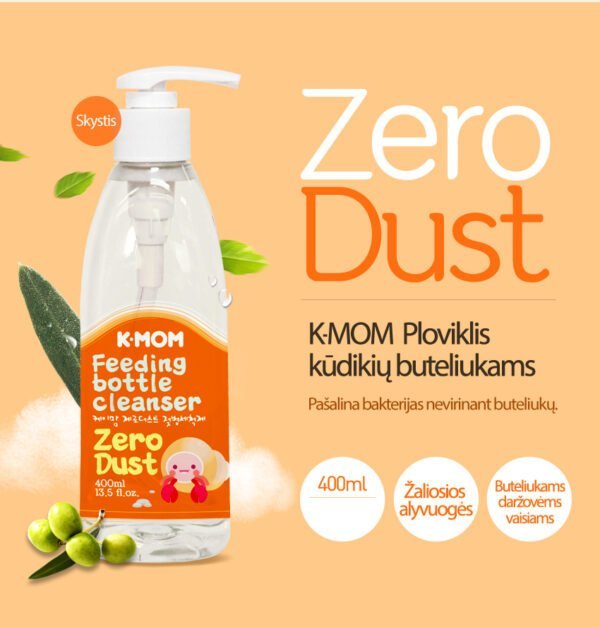 K-MOM "Zero Dust" Detergent for Baby Bottles, Fruits & Vegetables