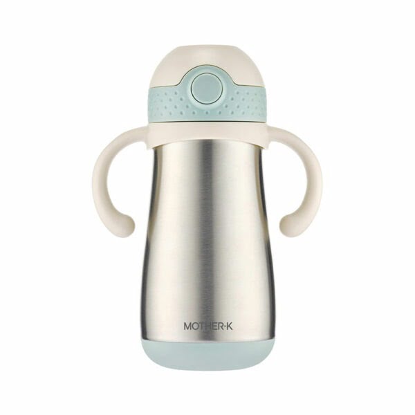 Mother-K Termo HUG gertuvė su šiaudeliu, Mėtinė, 350 ml.