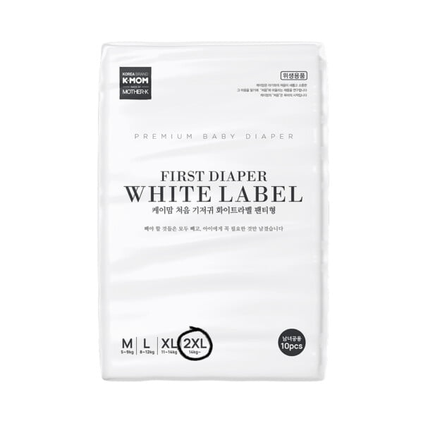 Specialus pasiūlymas! 3 vnt. K-MOM Sauskelnių-kelnaičių 2XL dydžio (nuo 15 kg), 30vnt. + DOVANA K-MOM "White Label" sauskelnės-kelnaitės