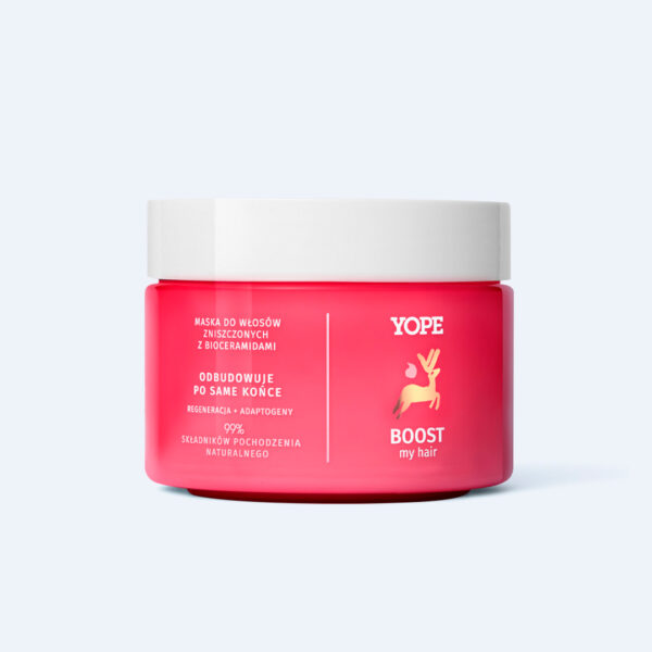 YOPE BOOST Regenerating Mask 2in1 for damaged hair with bioceramides, 250ml