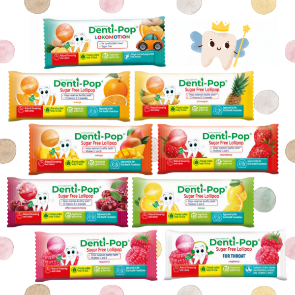 "Denti-POP sugar-free CHILLIPS with vitamins and minerals