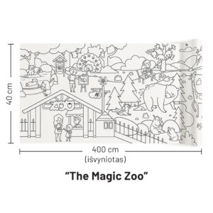 Lipnūs spalvinimo lapai "The Magic Zoo"