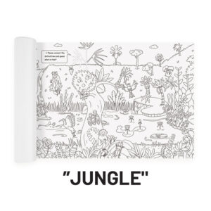 Spalvinimo lapai su užduotėlėmis "Jungle"
