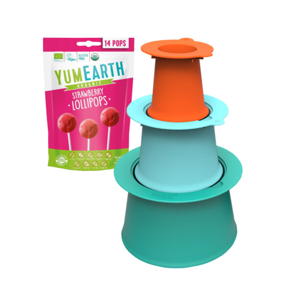 COMBO! Quut paplūdimio žaislo ir Organiškų "Yum Earth" ledinukų komplektas!