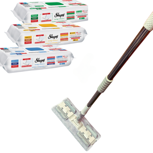 Floor Cleaning Broom for use with Sleepy Easy Clean Floor Cleaning Wipes