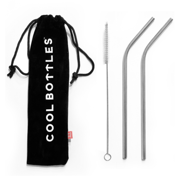 Cool Bottles stainless steel reusable straws