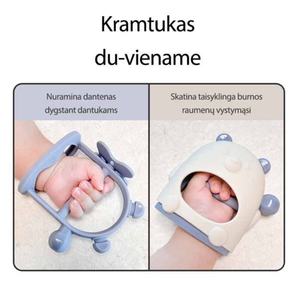 Mother-K Silikoninis kramtukas, užsidedantis ant riešo