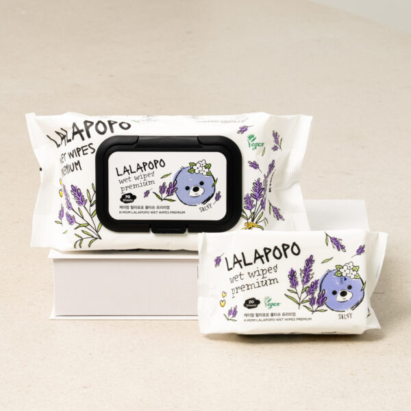 K-MOM Lalabebe organic wet wipes PREMIUM (70 pcs.)