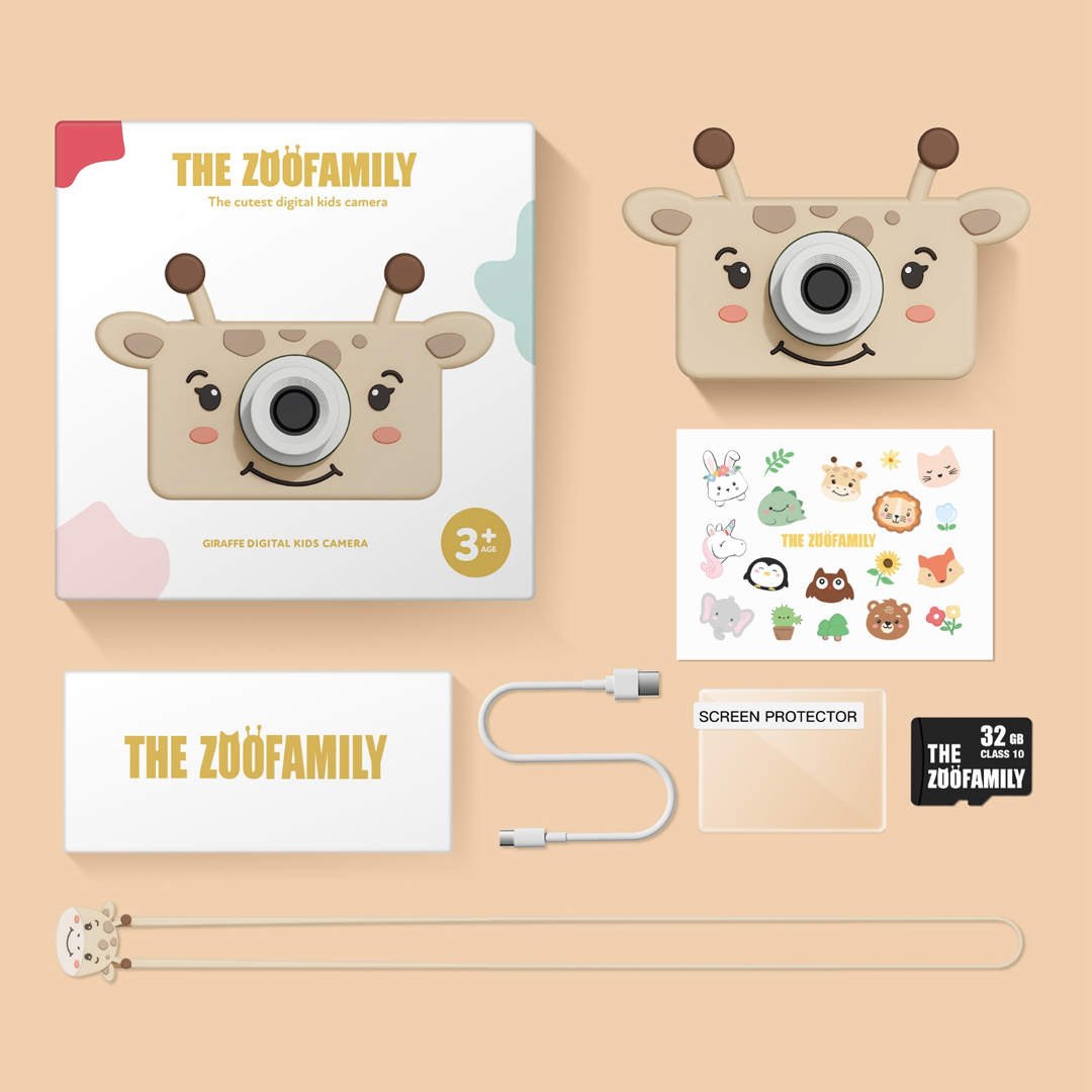 The Zoofamily Skaitmeninis fotoaparatas vaikams, nuo 3 metų