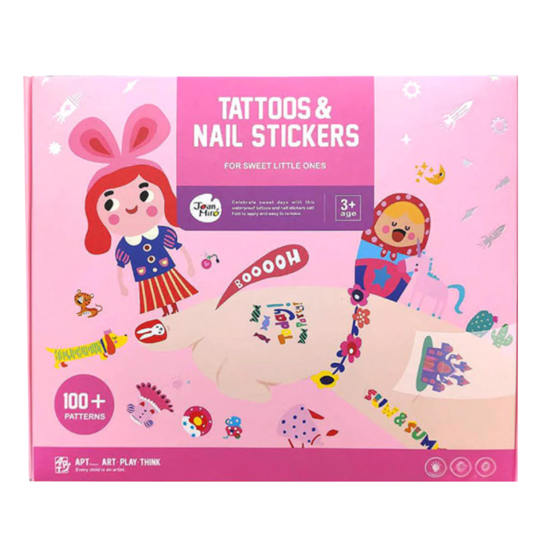 Jarmelo Tattoos and nail stickers for children, from 3 years 1 nagu lipdukai