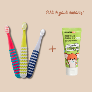 dantų šepetėlių rinkinys