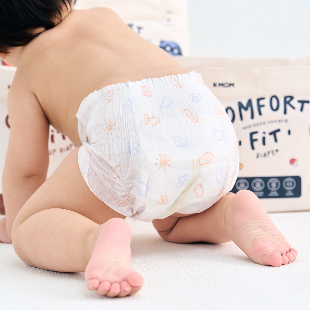K-MOM Comfort Fit Diaper Pants Size L (9-14 kg), 34 pcs