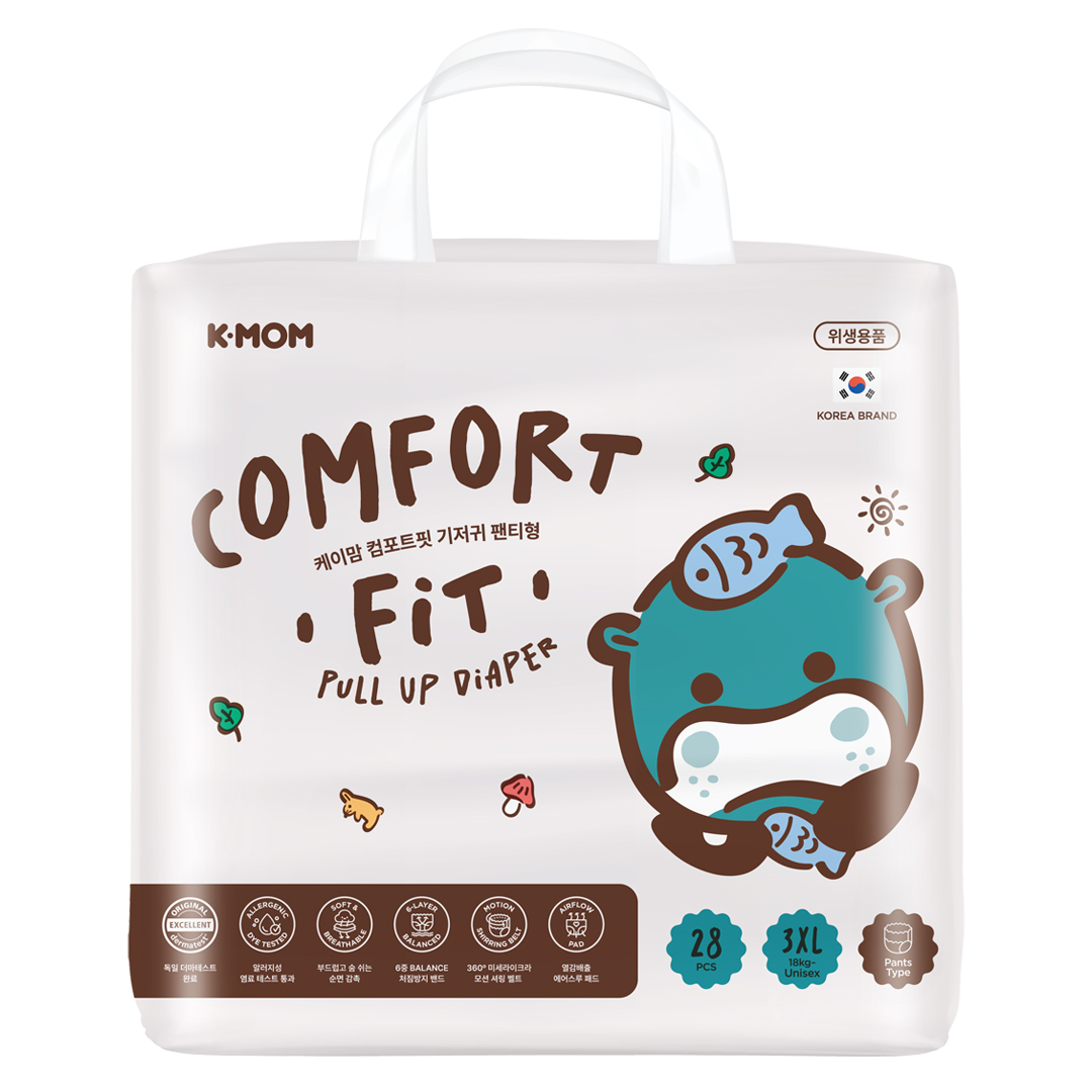 K-MOM Comfort Fit Diapers 3XL size (from 18 kg), 28 pcs 1 K-MOM Comfort Fit Diapers 3XL size (from 18 kg), 28 pcs
