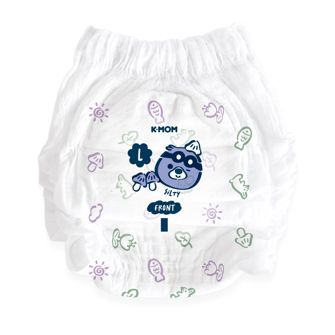 K-MOM Comfort Fit Diaper Pants Size L (9-14 kg), 34 pcs