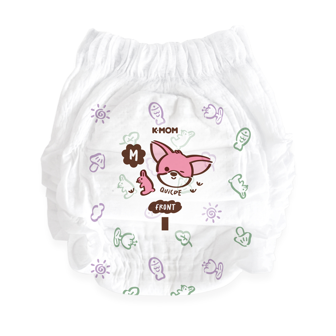 K-MOM Comfort Fit Diaper Pants Size M (6-11 kg), 36 pcs