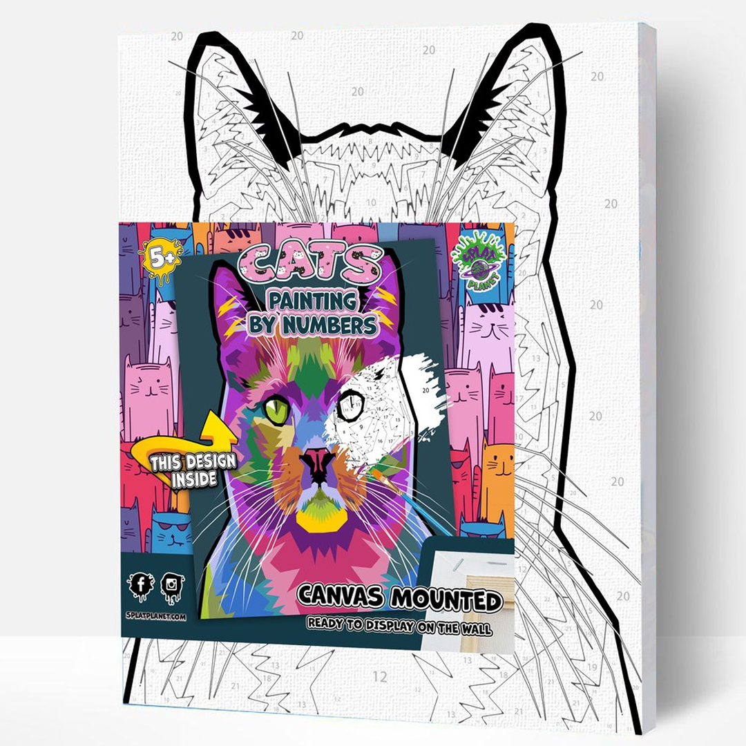 Splat Planet Tapyba pagal skaičius, Katė, nuo 5 metų