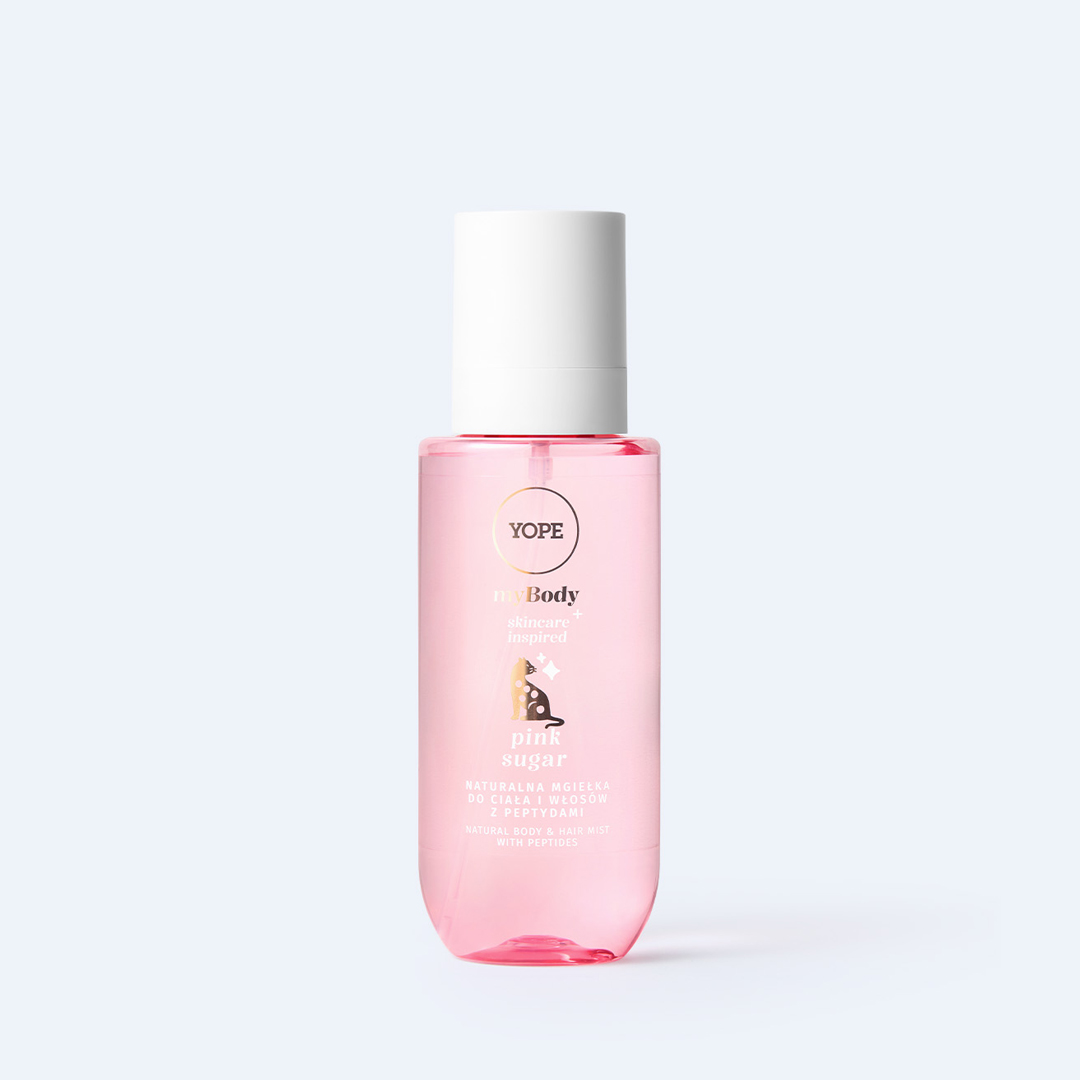 Yope "myBODY" Kūno ir plaukų dulksna Pink Sugar, 200 ml 1 dulksna