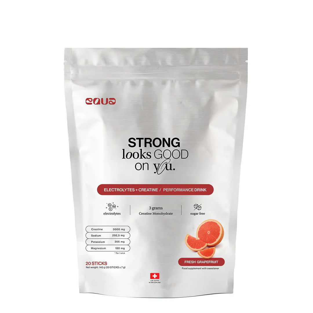 Equa Greipfrutų skonio elektrolitų gėrimas + Kreatinas