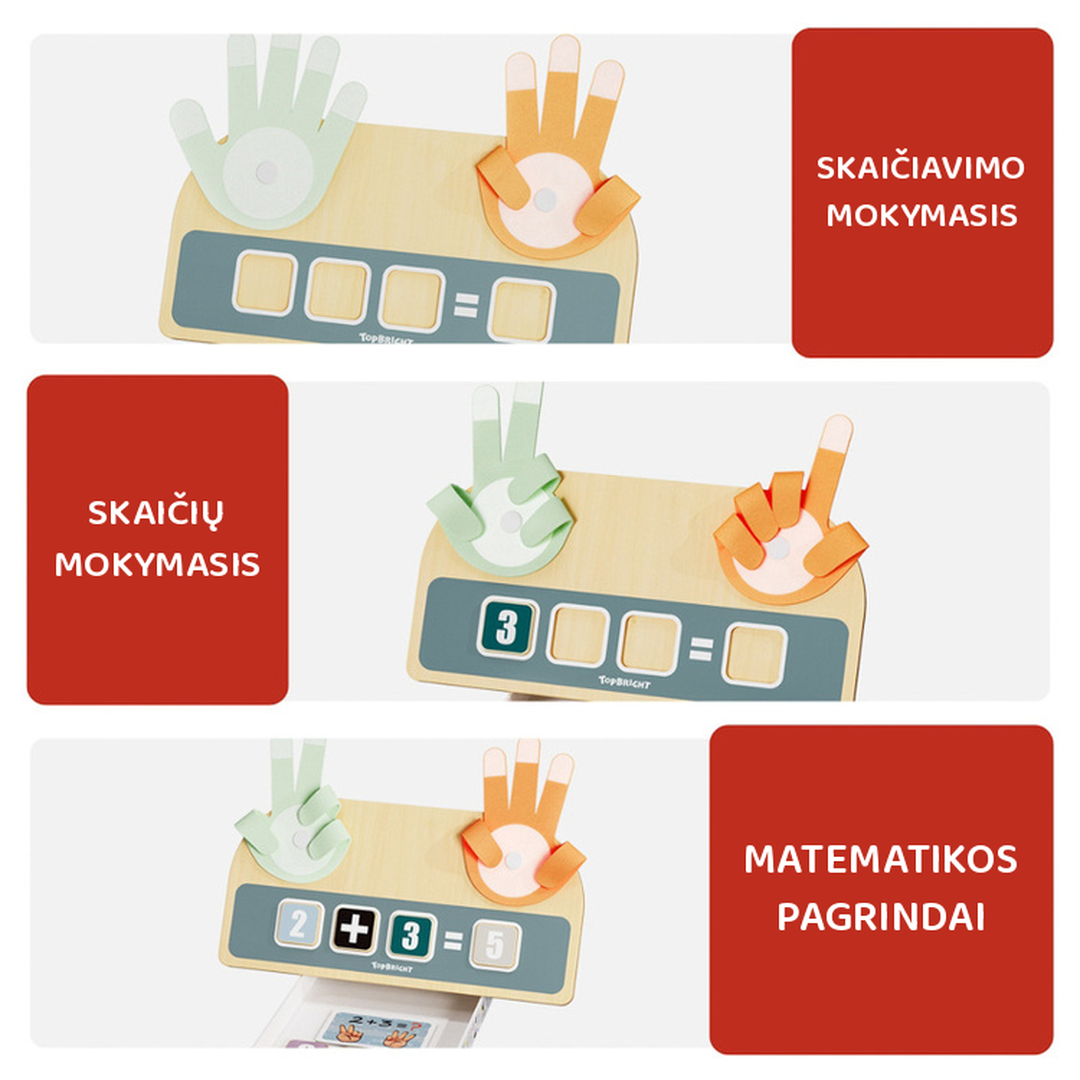 Topbright Medinis matematikos žaidimas "Finger Math", nuo 3 metų