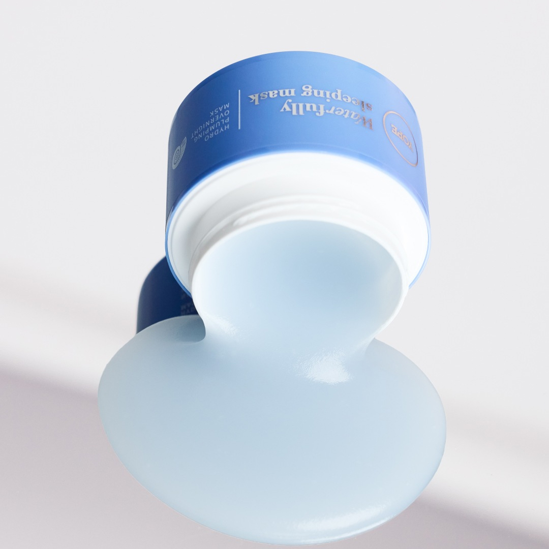 YOPE "Waterfully" intensyviai drėkinanti naktinė veido kaukė, 50 ml
