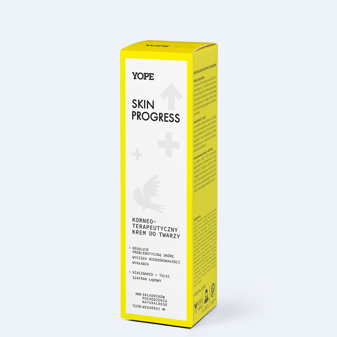 YOPE "Skin Progress" odą balansuojantis ir barjerą stiprinantis veido kremas, 50 ml