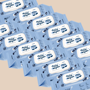 Specialus pasiūlymas! 10 perki - gauni DOVANŲ! K-MOM 99.9% Pure Aqua Wipes drėgnos servetėlės